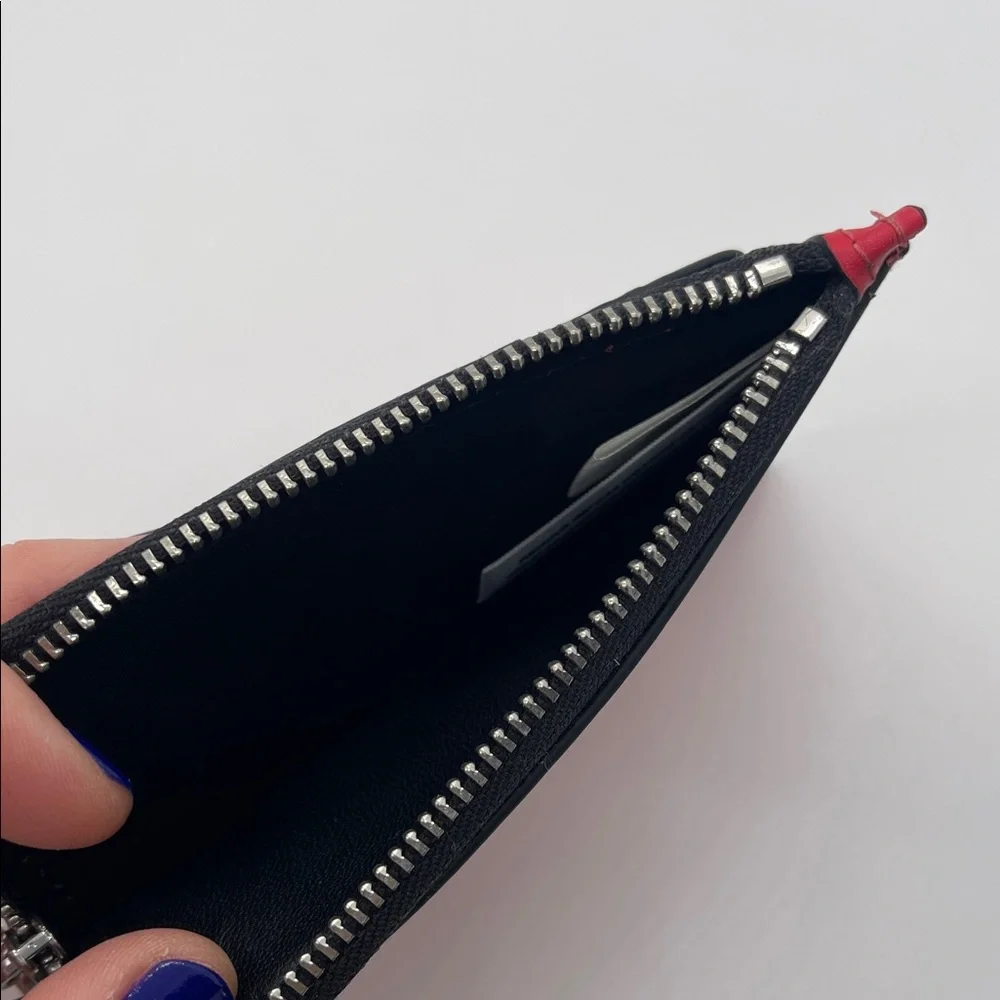 NWT Calvin Klein Red and Black Card Holder - Picture 6 of 7
